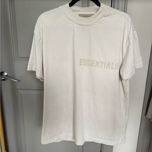 Essentials Cream T-Shirt for Men